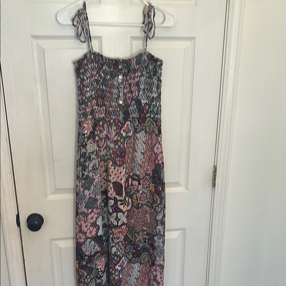LOFT Multicolor Floral Summer Maxi Dress